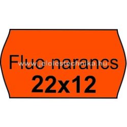22x12mm FLUO NARANCSSÁRGA színű árazószalag