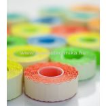 25x12mm CITROMSÁRGA színű árazószalag