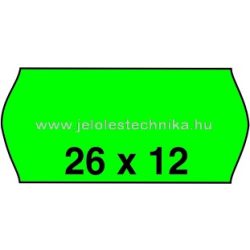 26x12mm ZÖLD színű árazószalag