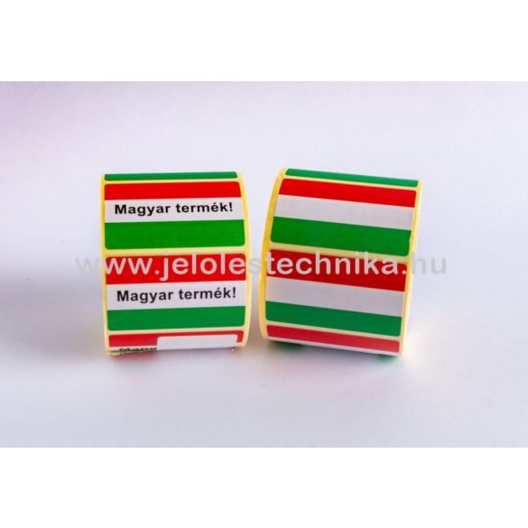 Címke 30×50mm VE Magyar zászló 500db/tek 