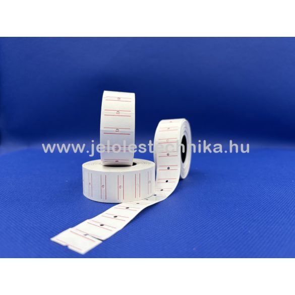 21x12mm MOTEX PIROS csikos árazószalag