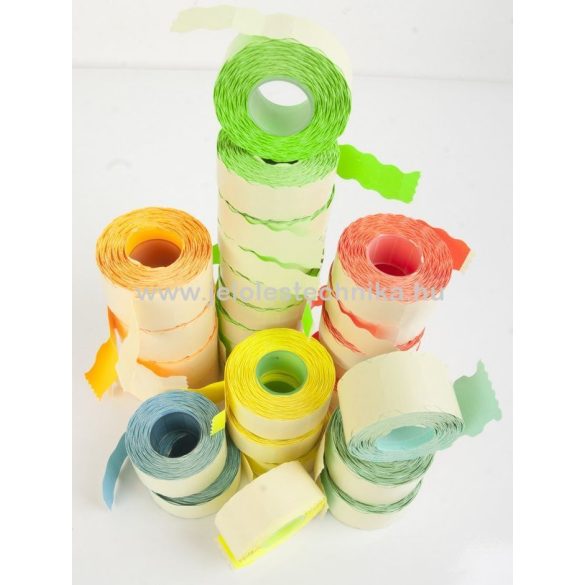 25x16mm CITROMSÁRGA színű árazószalag