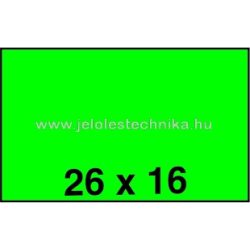 26x16mm ZÖLD színű árazószalag