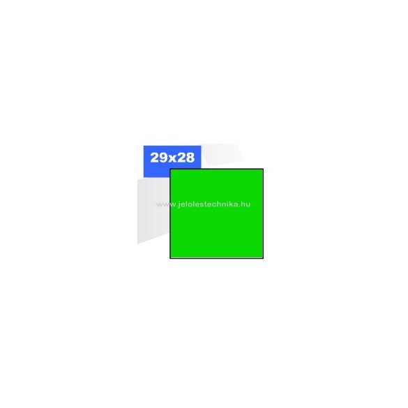 29x28mm FLUO ZÖLD Blitz (olasz) árazószalag