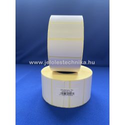 25x50mm THERMO öntapadós címke , 2000db/tekercs