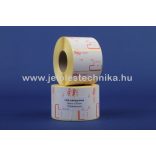 38x58mm CBA logós BIZERBA mérlegcímke, 1240db/tekercs