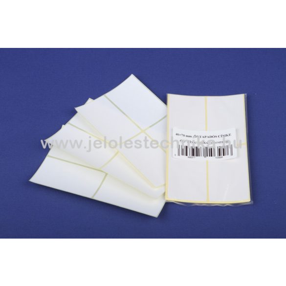 Íves 40x70mm öntapadós címke 60db/csom