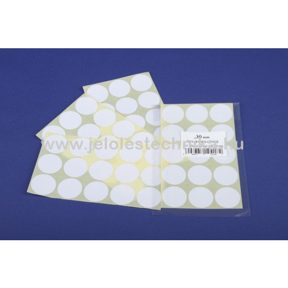 Íves 30mm öntapadós körcímke 60db/csom