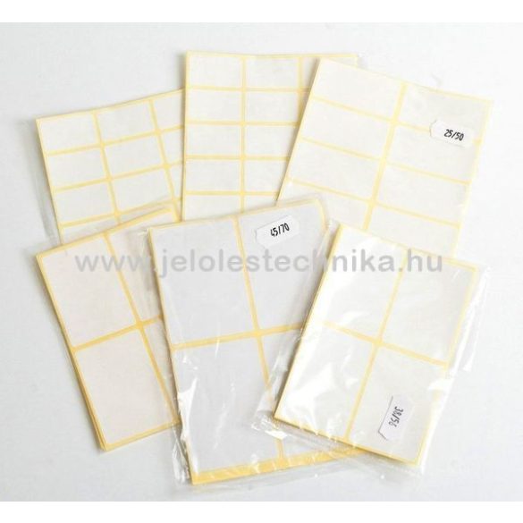 Íves 35x50mm öntapadós címke 60db/csom