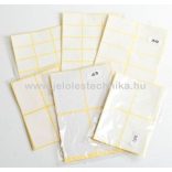 Íves 40x80mm öntapadós címke 60db/csom