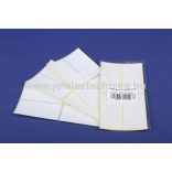 Íves 40x80mm öntapadós címke 60db/csom