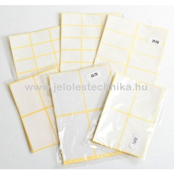Íves 38x56mm öntapadós címke 60db/csom