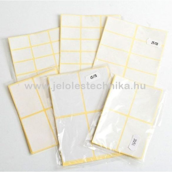 Íves 25x50mm öntapadós címke 60db/csom