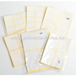 Íves 20x38mm öntapadós címke 60db/csom