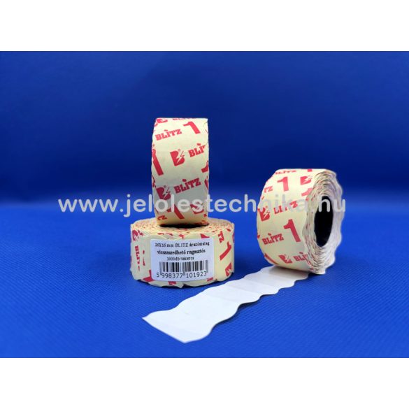 26x16mm Blitz gyengített ragasztós árazószalag