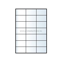 Íves A4 etikett = 70x42,3mm; 21db/ív; 100 ív/doboz