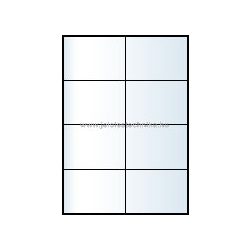 Íves A4 etikett = 105x74mm; 8db/ív; 100 ív/doboz