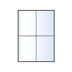 Íves A4 etikett = 105x148mm; 4db/ív; 100 ív/doboz