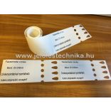 Facsemete jelölő címke 248x25 mm – időjárásálló, nyomtatható