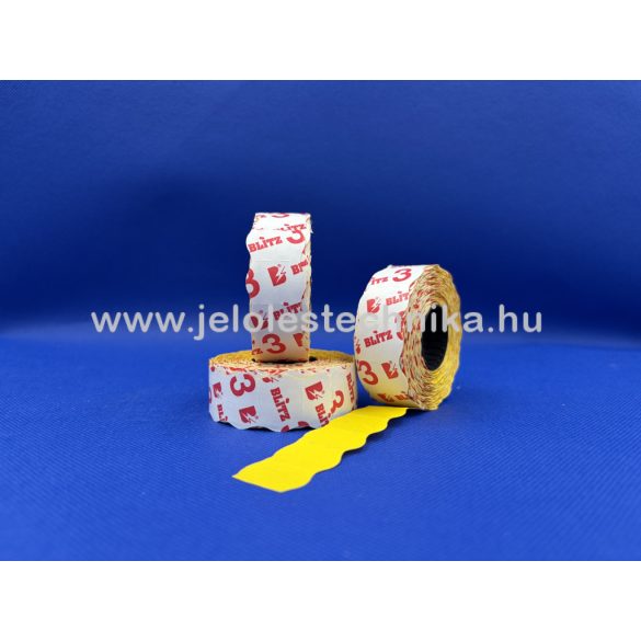 22x16mm Blitz (olasz) citrom színű árazószalag
