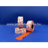 22x16mm Blitz (olasz) narancs színű árazószalag