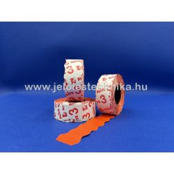 22x16mm Blitz (olasz) narancs színű árazószalag