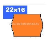 22x16mm Blitz (olasz) narancs színű árazószalag