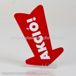 Árjelző talp kartoncímkéhez, döntött 60x40mm