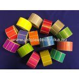 25x45mm Thermo NARANCSSÁRGA színű öntapadós címke, 1 000db/tekercs