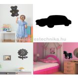  Sziluett  krétatábla - ajándék krétamarkerrel és Ragasztócsíkkal- 30x50cm