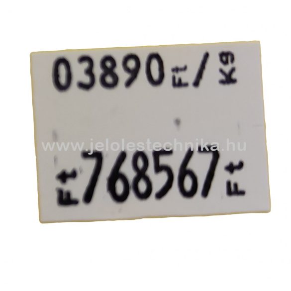 Blitz P16 (8+8 karakteres) árazógép